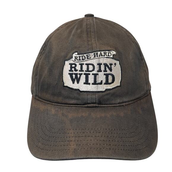 Ride Hard Ridin' Wild Slideback Hat Black One Size Outdoor Richardson - Picture 1 of 10